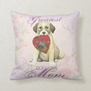 Coussin Maman anatolienne de coeur de chien de berger