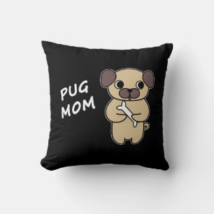 Coussin MAMAN CARLIN - Noir