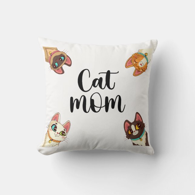 Coussin Maman de chat (Recto)