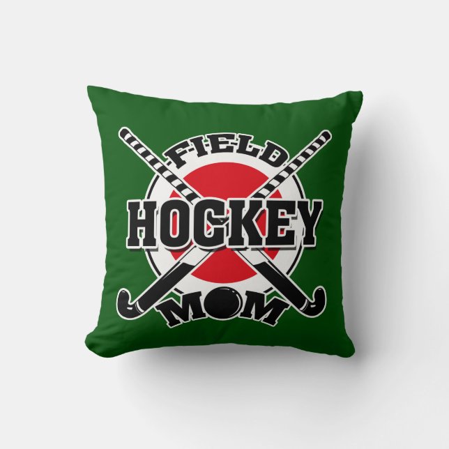 Coussin Maman du hockey (Recto)