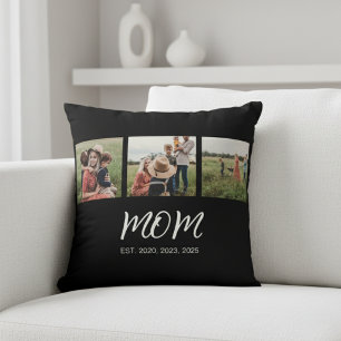 Coussin Maman Etabli Script Moderne Noir 3 Photo