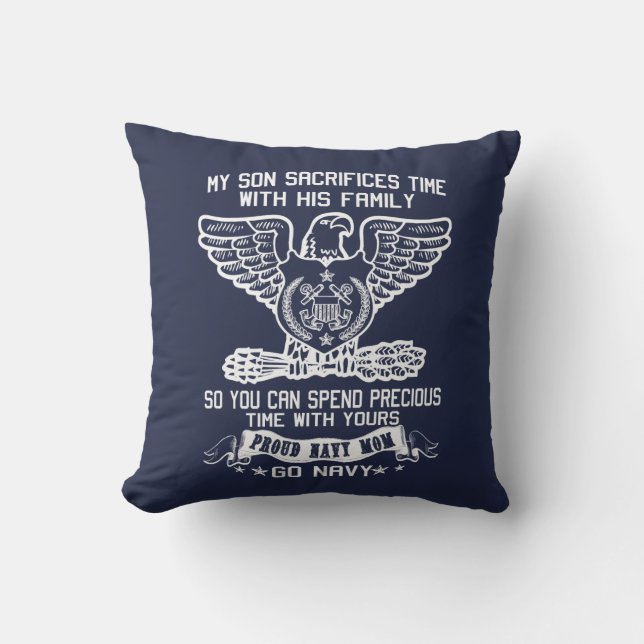 COUSSIN MAMAN FIÈRE DE MARINE (Recto)
