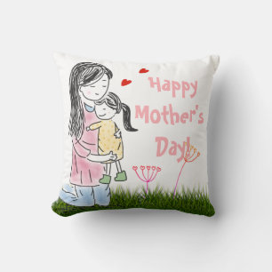 Coussin Maman & Fille Hug Custom