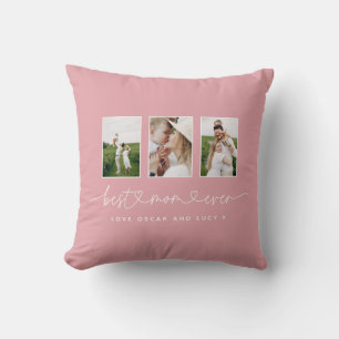 Coussin Maman mignon script moderne multi-cadeau photo ser