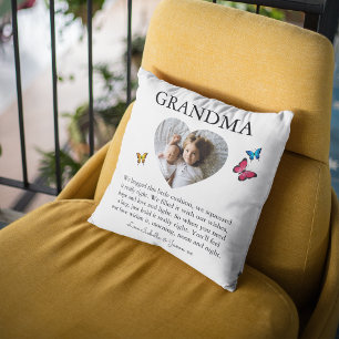 Coussin Maman/Nounou Photo de coeur mignon