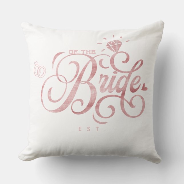 Coussin Maman Personnalisée Future Mariée Année Personnali (Recto)