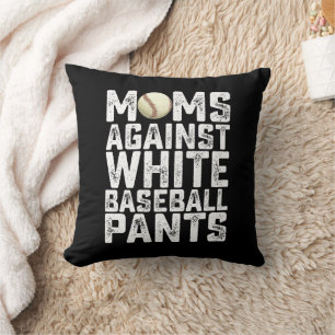 Coussin Mamans contre les pantalons de baseball blancs pou