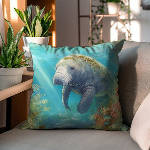 Coussin Manate En Mer