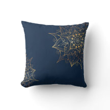 Mandala bleu et or | L'art islamique inspiré