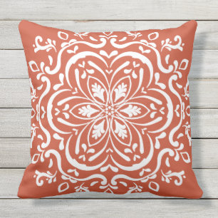 Coussin Mandala en terre cuite