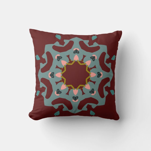 Coussin Mandala floral (Recto)