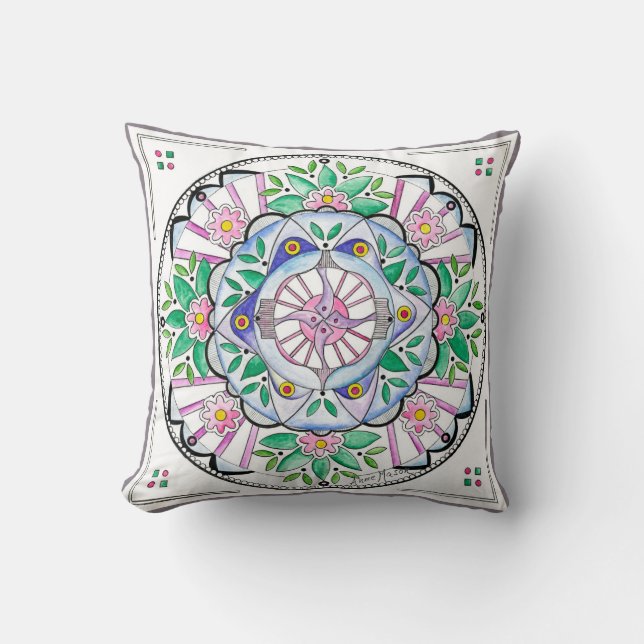 Coussin Mandala Floribunda (Recto)