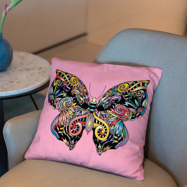 Coussin Mandala papillon (Créateur téléchargé)