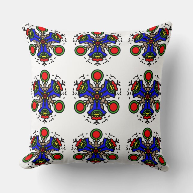 Coussin Mandala zen cobalt (Recto)