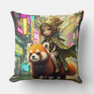 Coussin Manège Fantastique Panda Sauvage Mignon