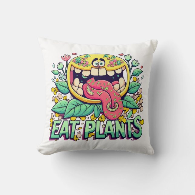 Coussin Manger des plantes (Recto)