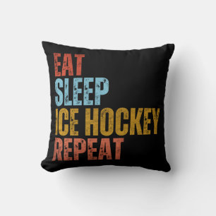 COUSSIN MANGER DORMIR HOCKEY SUR GLACE RÉPÉTER