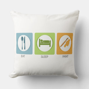 Coussin Manger Dormir Peindre