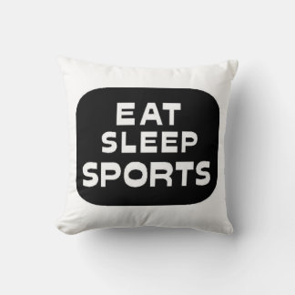 Coussin Mangez des sports de sommeil