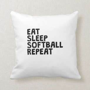 Coussin Mangez la répétition du base-ball de sommeil