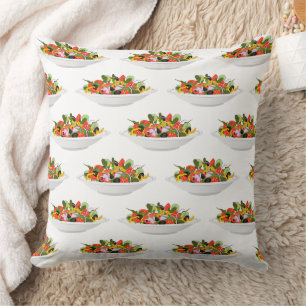 Coussin Mangez plus de plantes frais motivation salade let