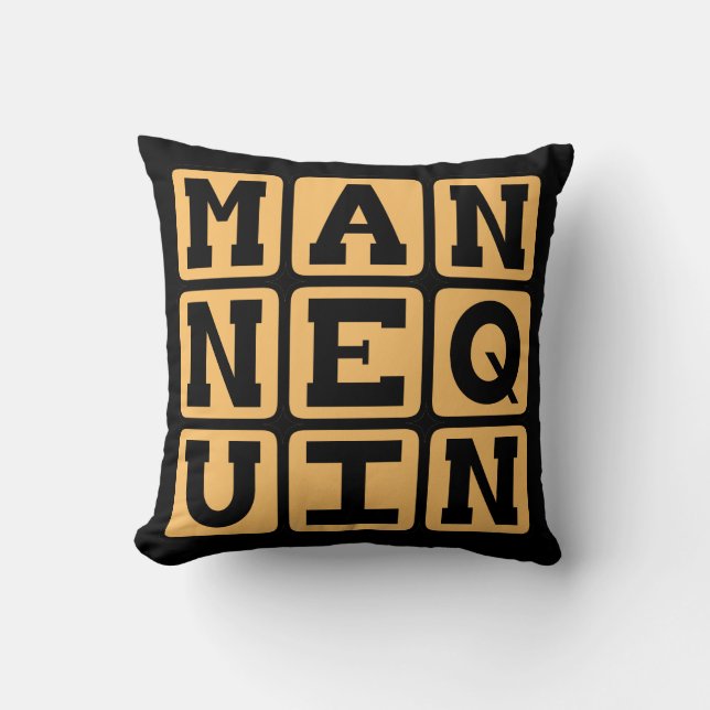 Coussin Mannequin, Mannequin de mode (Recto)
