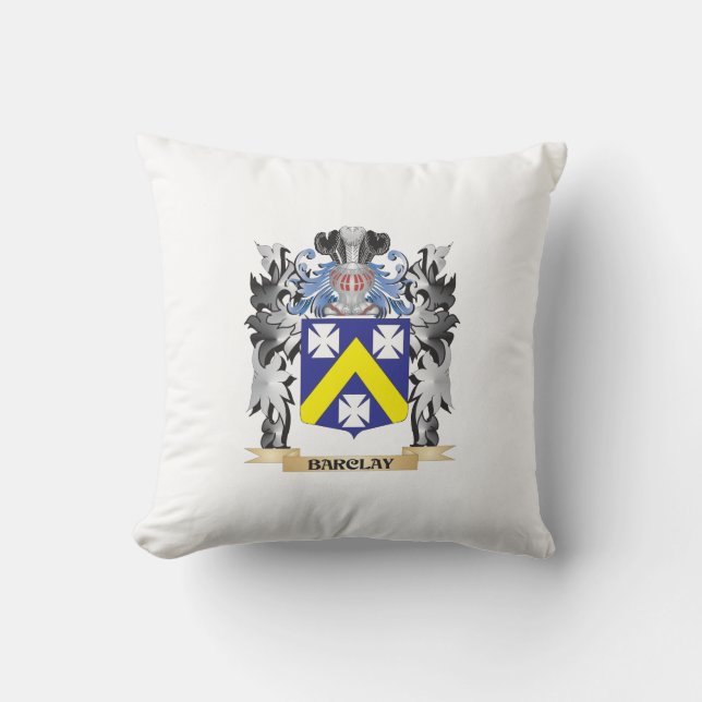 Coussin Manteau de Barclay des bras - crête de famille (Recto)
