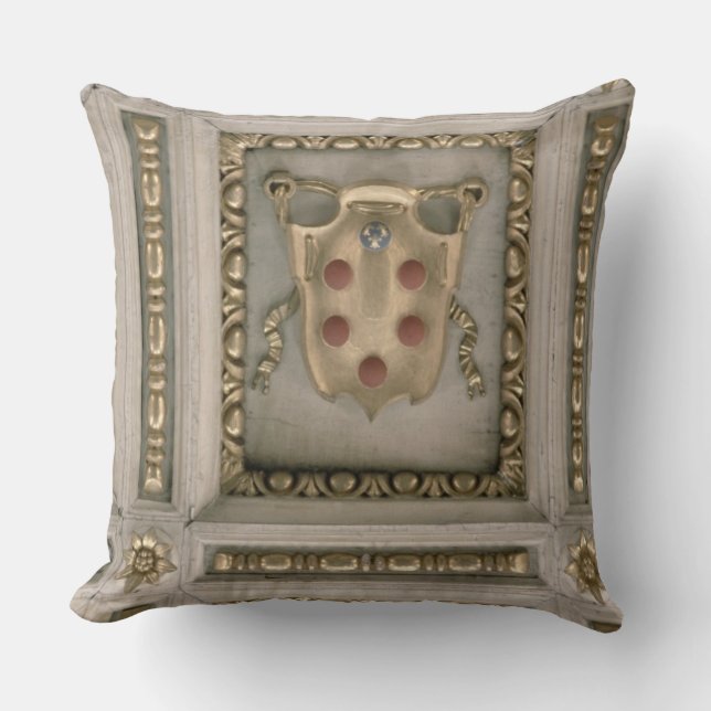 Coussin Manteau de Medici des bras, du soffite de l'église (Recto)