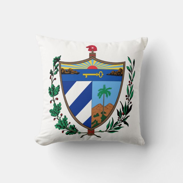 Coussin Manteau du Cuba des bras (Recto)
