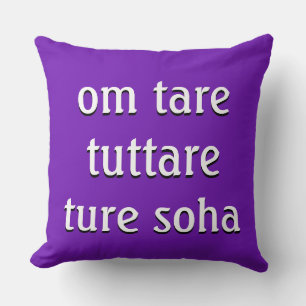 Coussin Mantra : om tare tuttare ture soha
