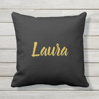 Coussin Manuscrit fait sur commande d'or de Faux sur le