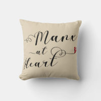 Manx Au Coeur Jeter Coussin, Île de l'Homme