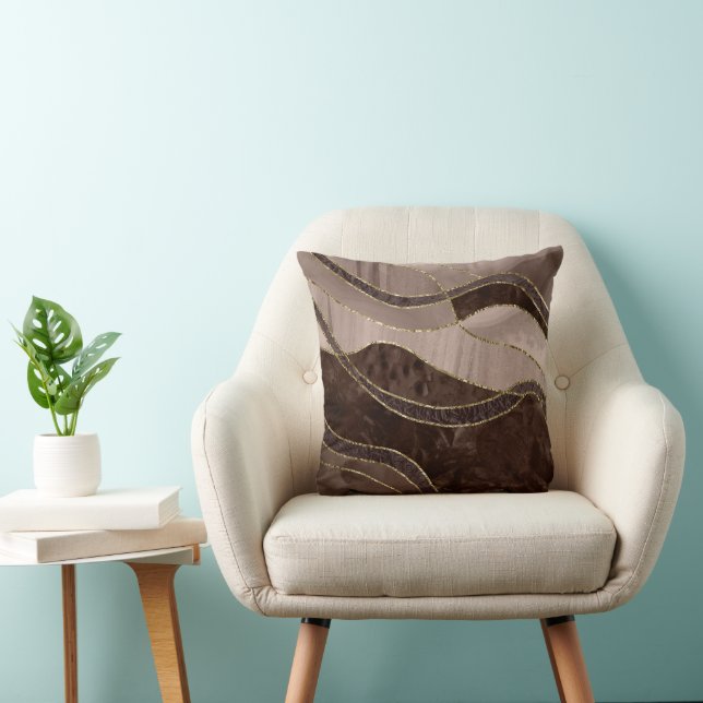 Coussin Marble Agate Gold Glam 4 - landscape (Chaise)