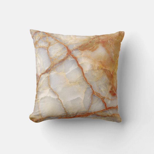 Coussin Marble Majesty : Élégance brillante (Recto)