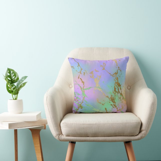 Coussin Marbre millénaire | Playbow Pastel Ombre (Chaise)