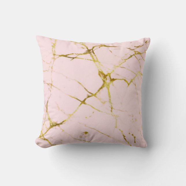 Coussin Marbre Rose (Recto)