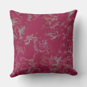 Coussin Marbre rose abstrait