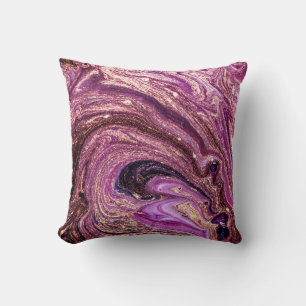 Coussin Marbre turc : Abstrait doré