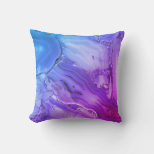 Coussin Marbre Violet Exotique 