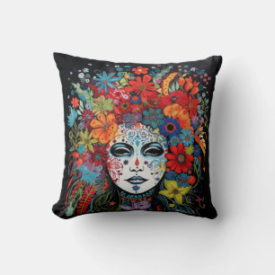 Coussin Mardi Gras coloré