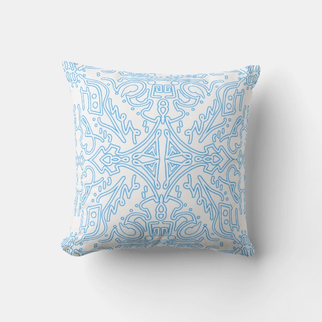 Coussin Marée Azur Céleste (Recto)
