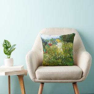 Coussin Marguerite Gachet au jardin par Vincent van Gogh