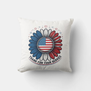 Coussin Marguerite Patriotique Merci Pour Votre Chemise De