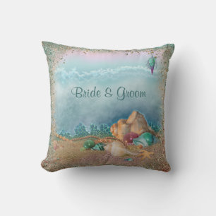 Coussin Mariage Beach Seashells