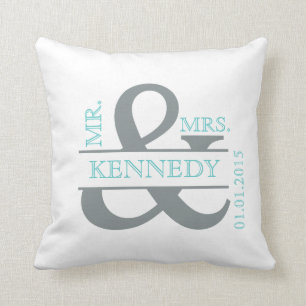 Coussin Mariage de conservation de monogrammes per
