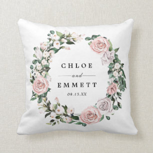 Coussin Mariage nuptial rose pâle
