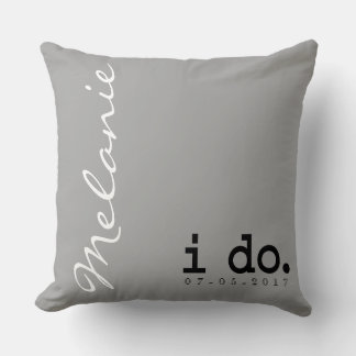 Coussin Mariage personnalisé - je le fais. Moi aus
