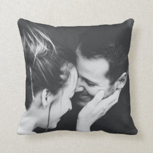Coussin Mariage photo intégral minimaliste moderne élégant