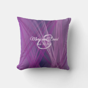 Coussin Mariage Purple Streaks
