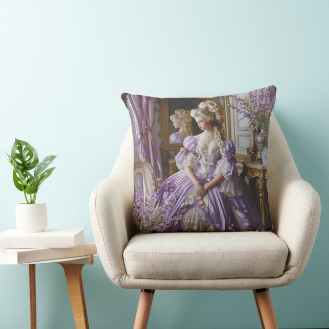 Coussin Marie Antoinette Lavender Queen pillow (Chaise)